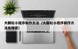 伊犁哈萨克大颗粒小程序制作方法（大颗粒小程序制作方法有哪些）